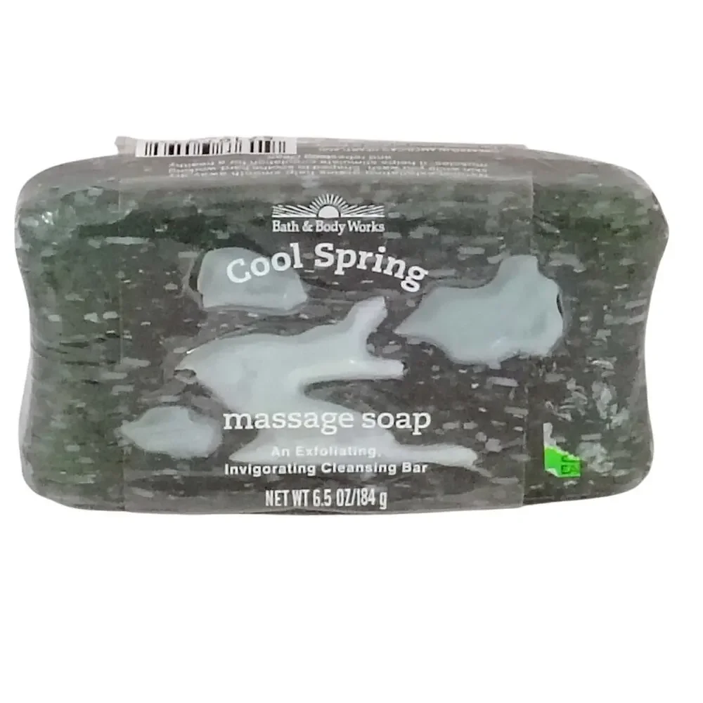 Bath & Body Works Cool Spring Cleanse Exfoliate Massage Body Bar Soap 6.5oz NEW